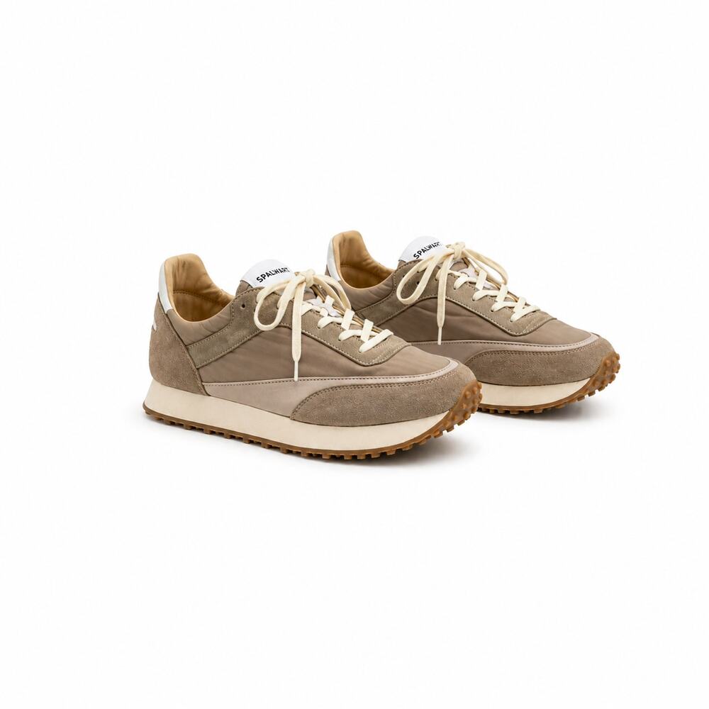 Spalwart Tempo Low Sneakers Sand Beige Nylon Suede EU 42 W 11.5 US